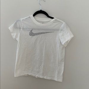 White Nike shirt